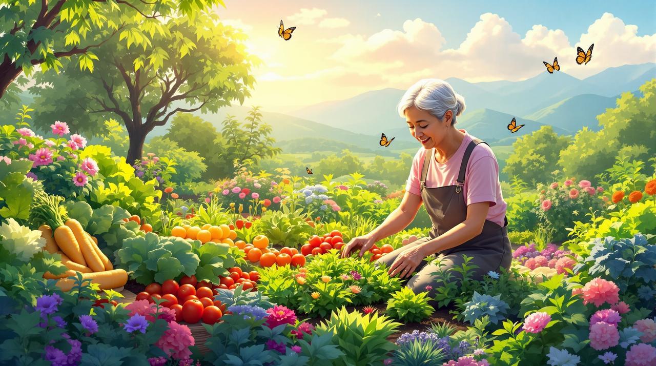 百灵短剧奶奶的菜园 百灵短剧治愈动画作品《奶奶的菜园》 - 乡村生活